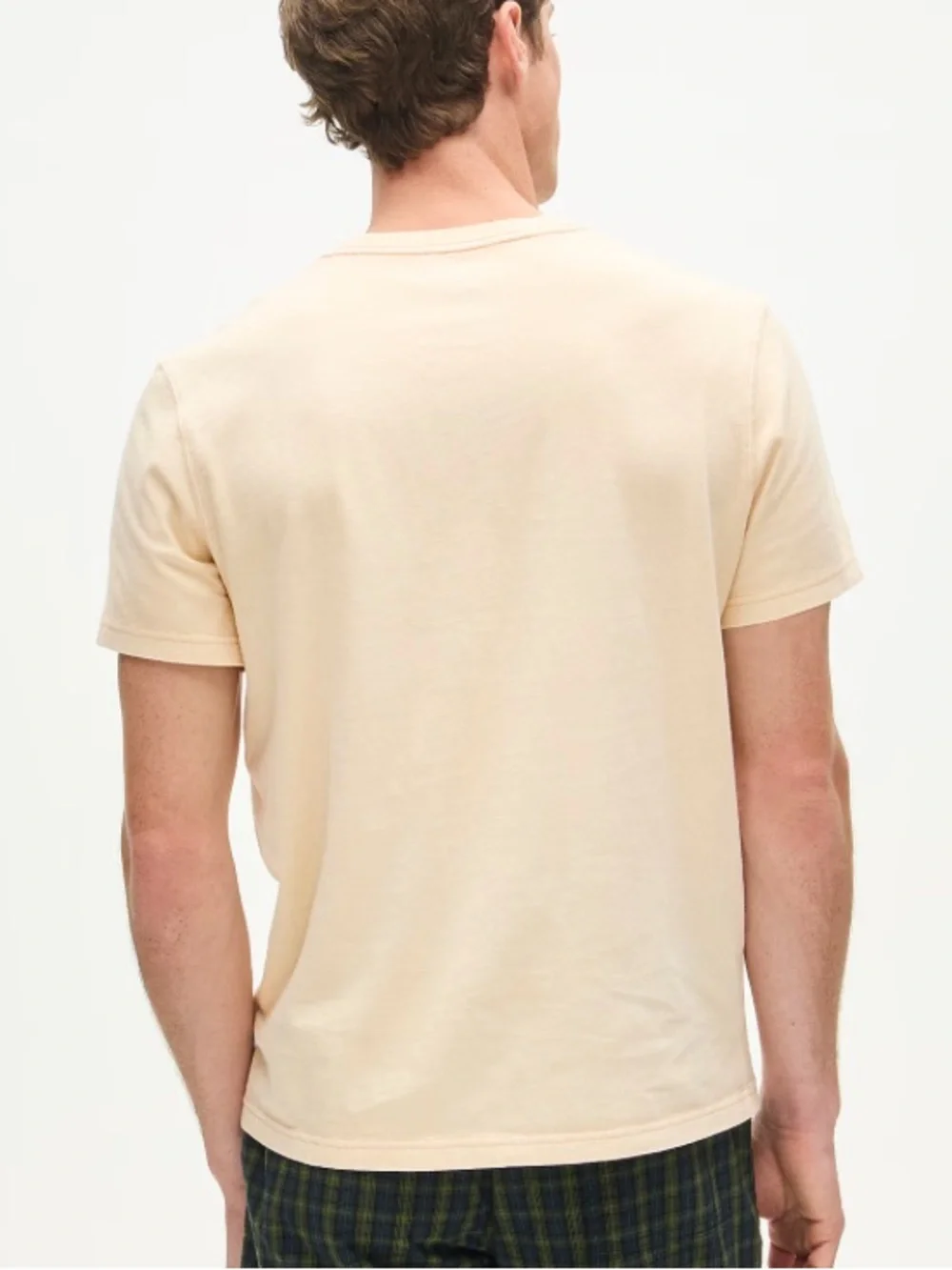 J crew fresh custard orange Vintage-wash cotton T-shirt with contrast stitching